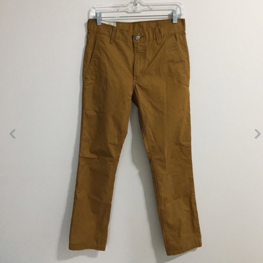 Levi’s Men Mustard Brown Cotton Jeans
